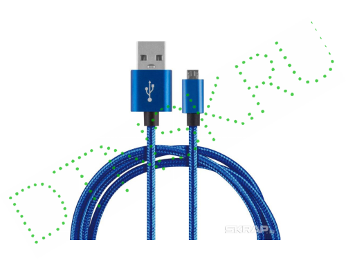 Кабель 104108/ET-27 Energy USB/MicroUSB 1м, 2А, син