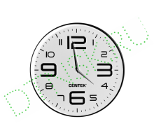 Часы настен CT-7101 плавн бел