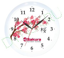 Часы настен Sakura1 Б7 белый