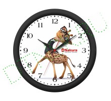 Часы настен Sakura ПЕ-Б6 Жираф черн
